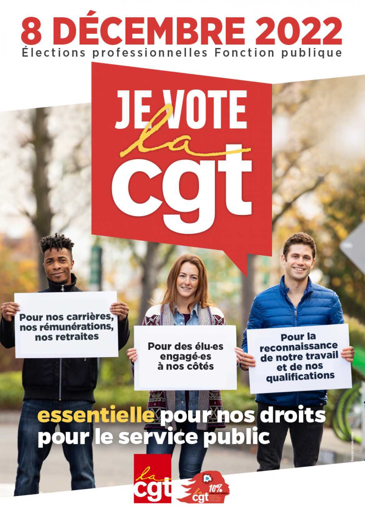 Le 8 décembre, je vote la CGT !