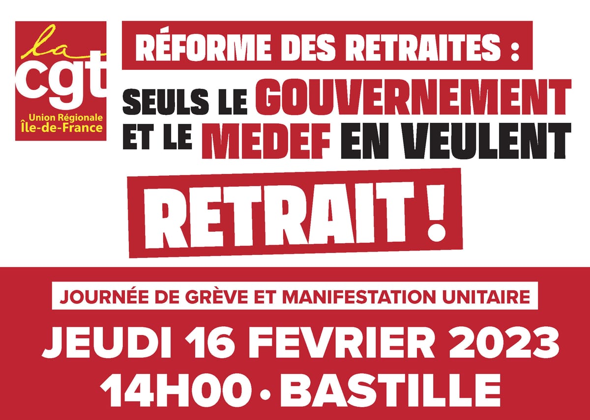 Réforme des retraites : Retrait !