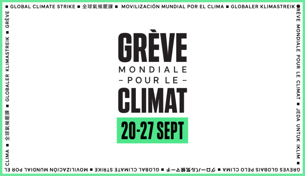 Grèves mondiales pour le climat les 20 et 27 septembre