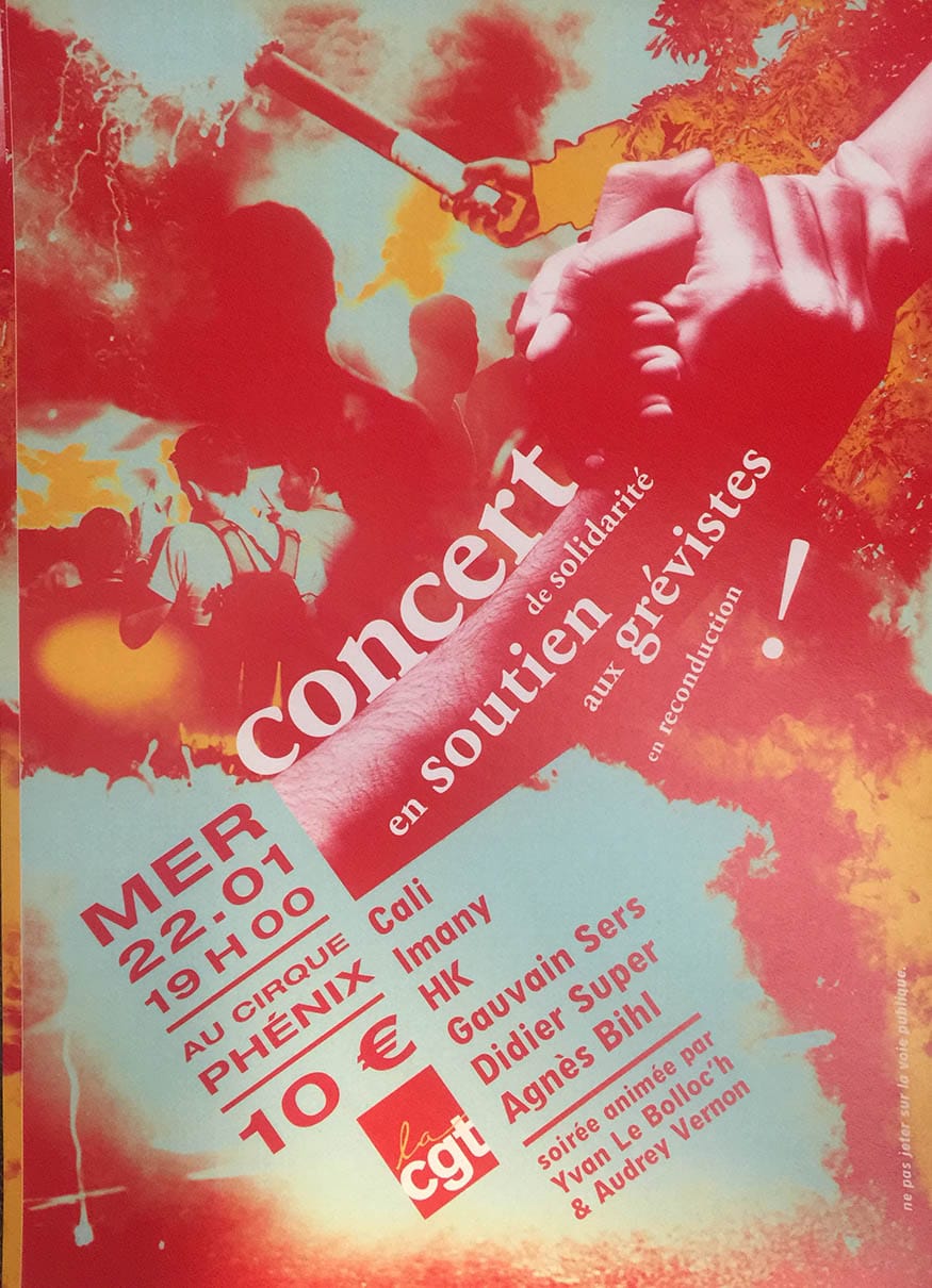 Concert de soutien  aux grévistes