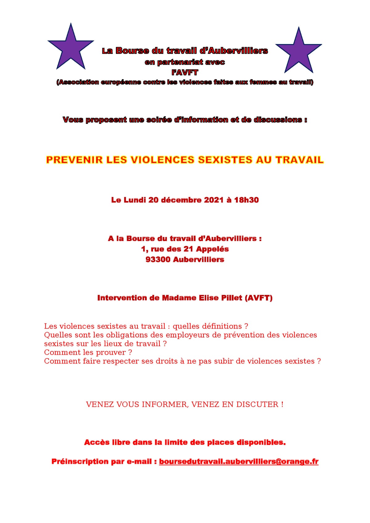 Prévenir les violences sexistes au travail