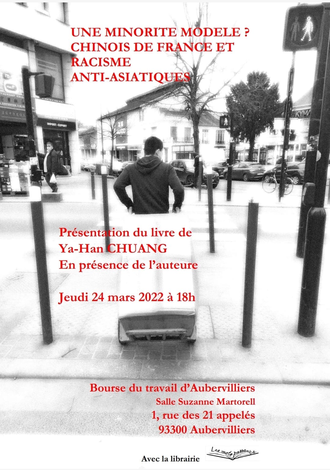 Présentation du livre de Ya-Han Chuang : Une minorité modèle ? Chinois de France et racisme anti-Asiatiques