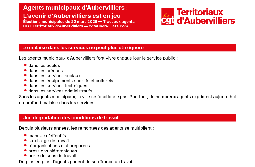 L'avenir d'Aubervilliers est en jeu !
