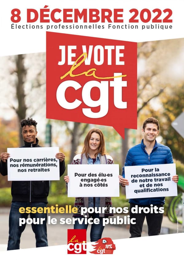 Le 8 décembre, je vote la CGT !