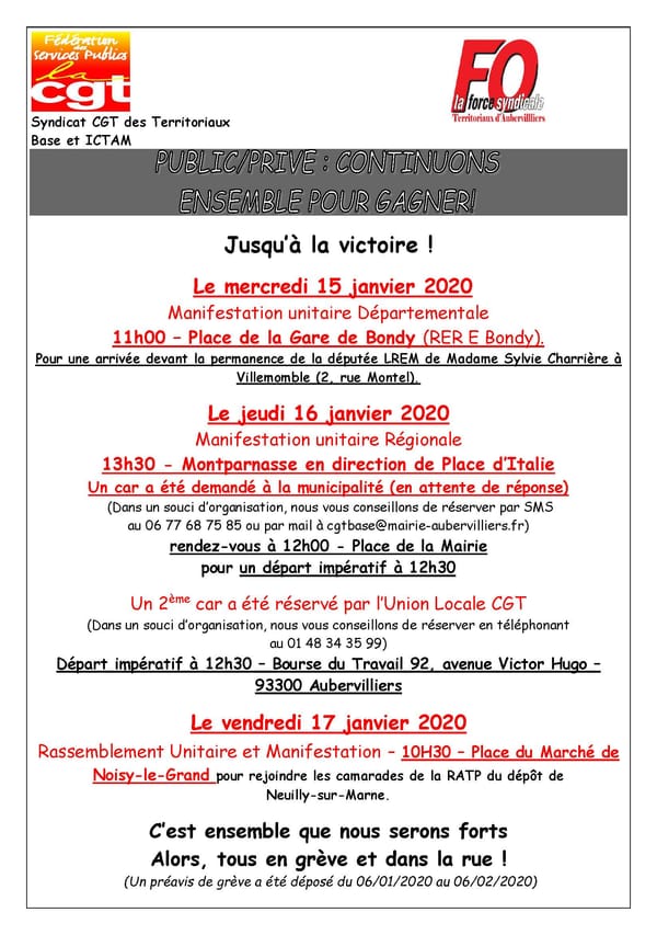 Public/Privé : continuons ensemble pour gagner. Jusqu'à la victoire !