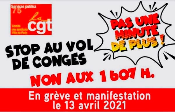 Stop au vol de congés : non aux 1607 h